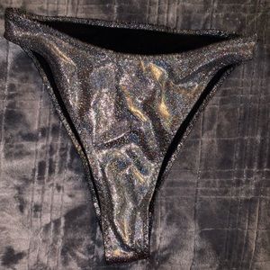 Dark silver high waist bottoms